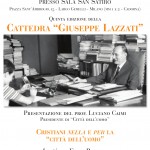Quinta cattedra Lazzati – Anno 2014