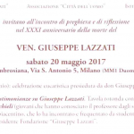 XXXI Anniversario della morte del Ven. Giuseppe Lazzati
