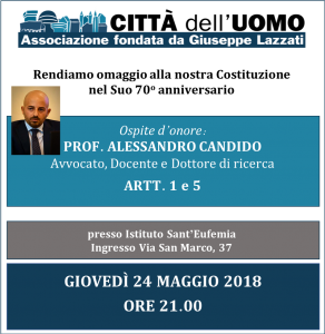 Città dell'Uomo 24.05.18