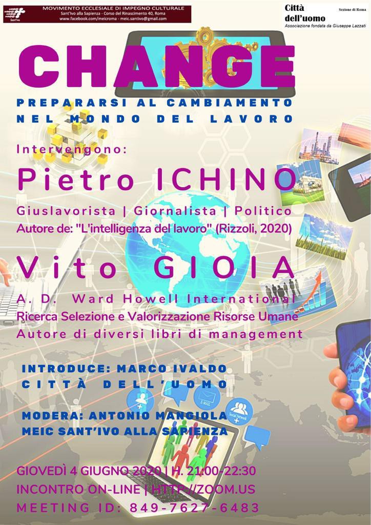 Change. Incontro con Pietro Ichino e Vito Gioia