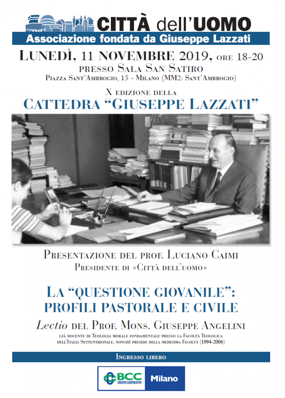X Edizione Cattedra Giuseppe Lazzati