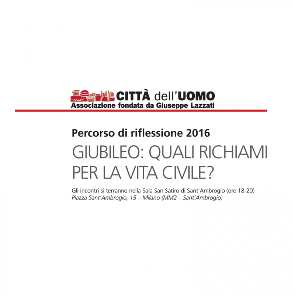 Giubileo: quali richiami  per la vita civile?